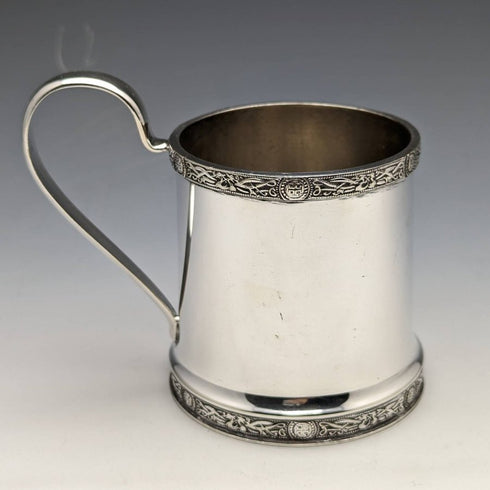 British vintage silver plated mug